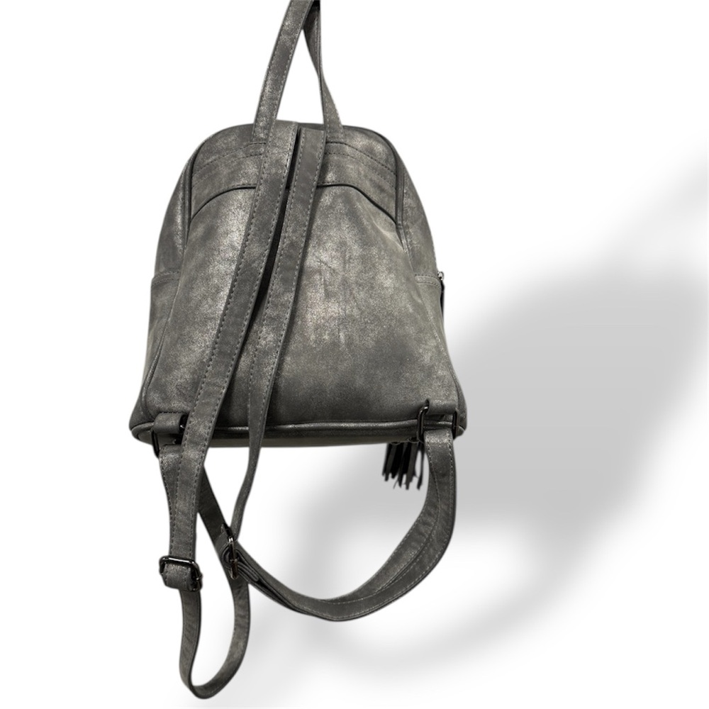 Source Unknown Gray Backpack With Braided Detail - image 3